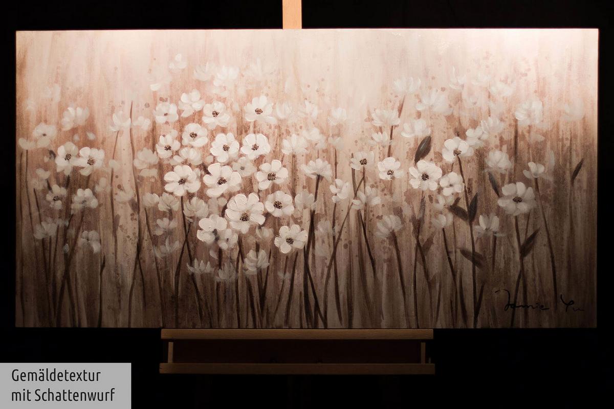 ACRYLBILD HANDGEMALT 120/60 cm - Beige, Holz/Textil (120/60cm) - KUNSTLOFT