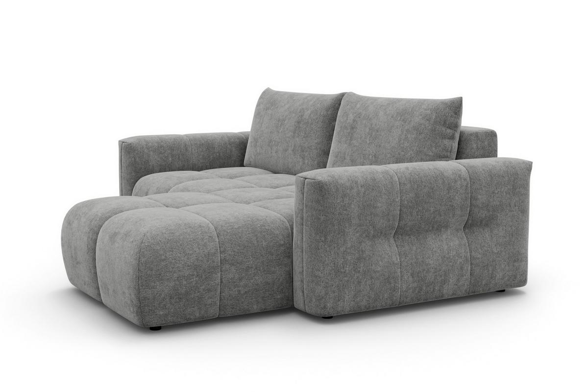 ECKSOFA VERONA 3-Sitzer rechts, Grau - Schwarz/Grau, Holz/Textil (224/173cm) - Courtois Laville