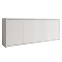 KOMMODE Solid 4D - Schwarz/Weiß, Holzwerkstoff/Kunststoff (198/79/40cm) - MIRJAN24