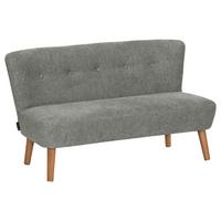 KINDERSOFA 2-Sitzer Katya Flachgewebe anthrazit - Anthrazit, Kunststoff (97/54/50cm) - 58aufmkessel
