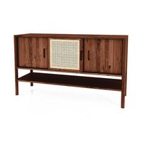 KOMMODE INA Wildeiche - Dunkelbraun, Holz (142/81/46cm) - byoak