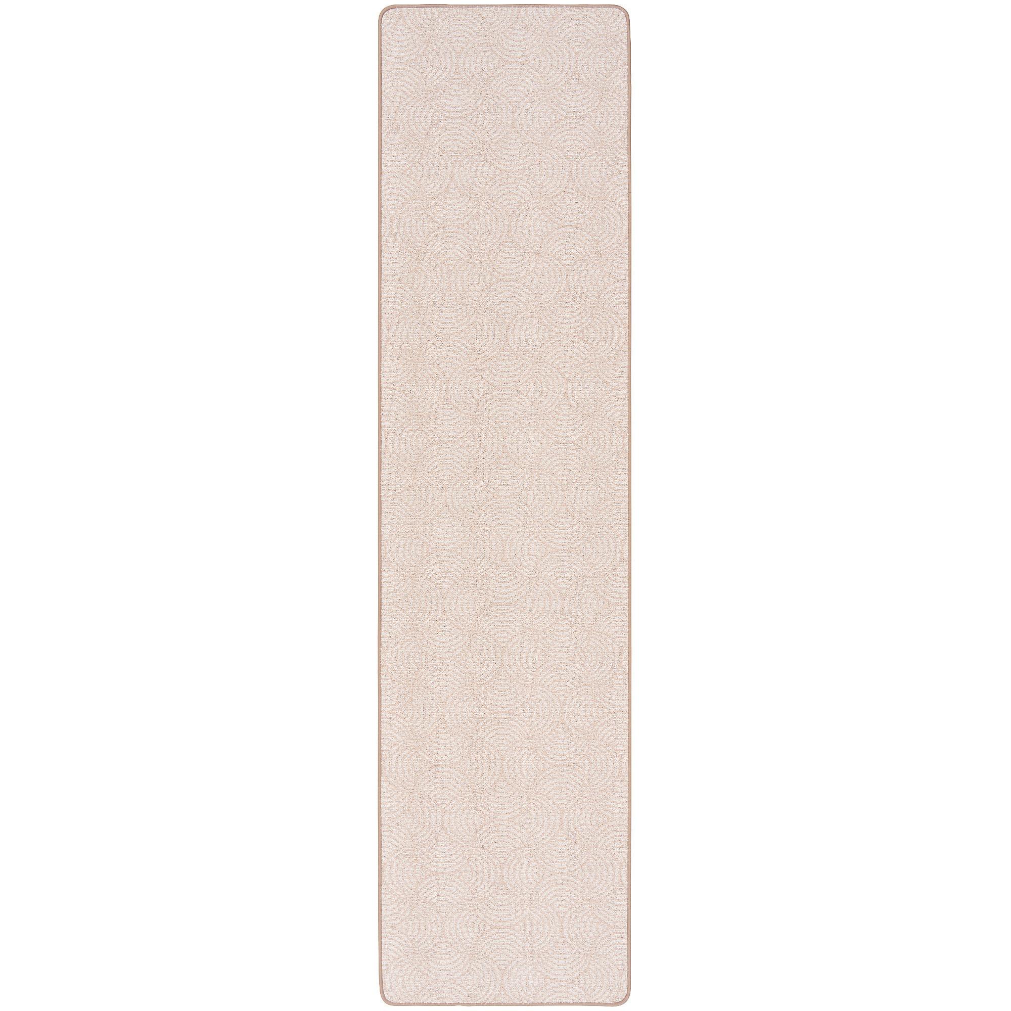 LÄUFER FEINSCHLINGE DESIGNER TEPPICH CIRCLE - Beige, Textil (100/200cm) - Snapstyle
