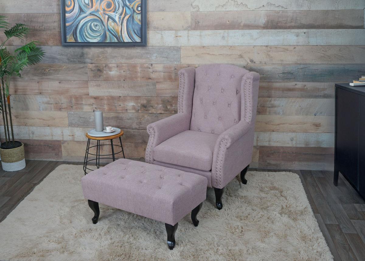 RELAXSESSEL Hellrosa - Hellrosa, Textil (75/102/80cm) - MCW