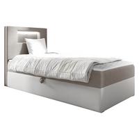 BOXBETT Gold Junior 1, Seite zum Öffnen des Bettkastens: Links - H3 - Creme/Weiß, Holz (100/200cm) - MIRJAN24