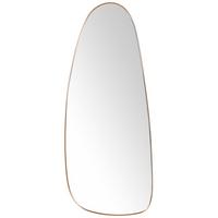 WANDSPIEGEL Metall gold oval 39/95 cm Cergy - Goldfarben, Metall (39/95/3cm) - Beliani