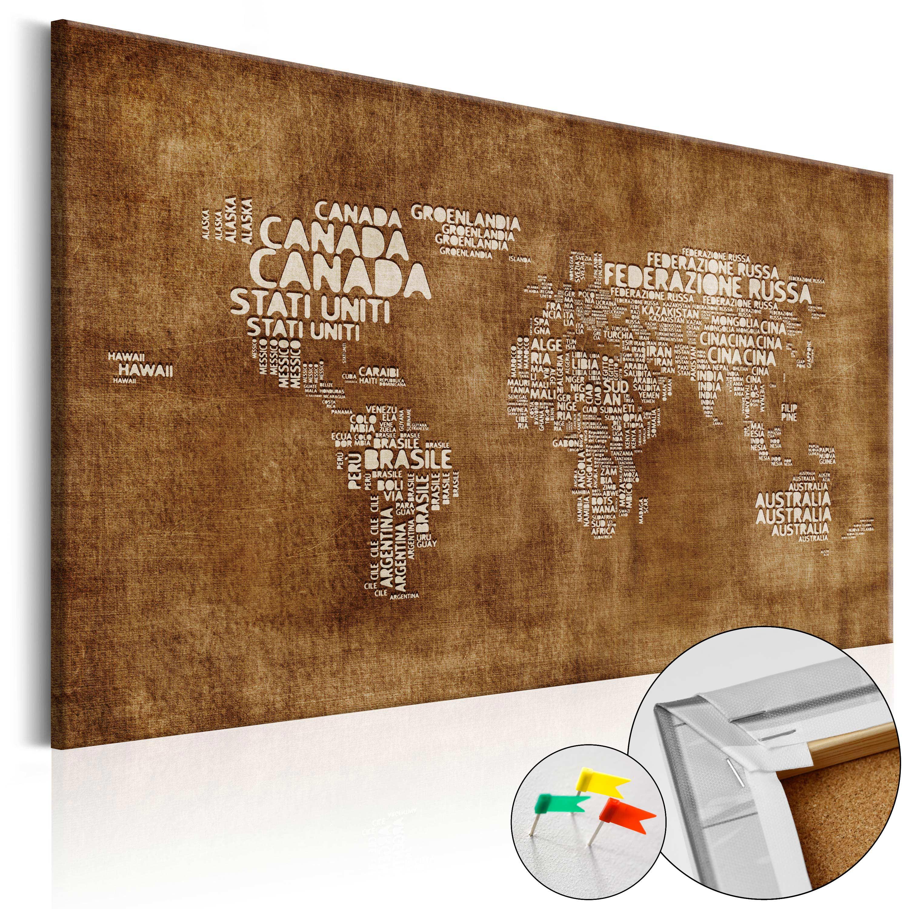 PINNWANDBILDER Braun 120/80 cm - Beige/Braun, Naturmaterialien/Textil (120/80cm) - KUNSTLOFT
