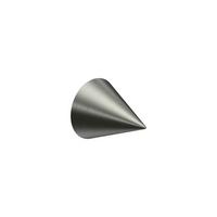 ENDSTÜCKE FÜR GARDINENSTANGEN 20 mm Ø, Savio Edelstahl, Packung 2 Stück - Edelstahlfarben, Metall (6/3.4/3.4cm) - INTERDECO