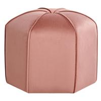 POUF Samtstoff Rosa Wishek - Pink, Holz (45/40/45cm) - Beliani