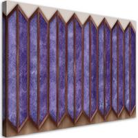 WANDBILD buntes 3d fenster - Blau, Textil (60/40cm) - Feeby