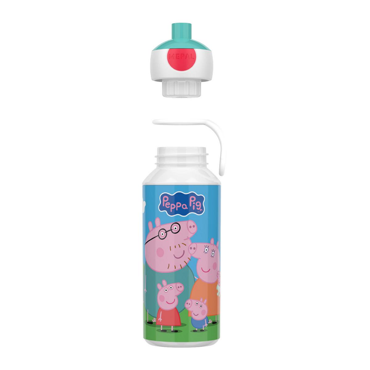 POP-UP TRINKFLASCHE Campus (2025) Peppa Pig 400 ml - Multicolor/Weiß, Kunststoff (0.4L) - Mepal