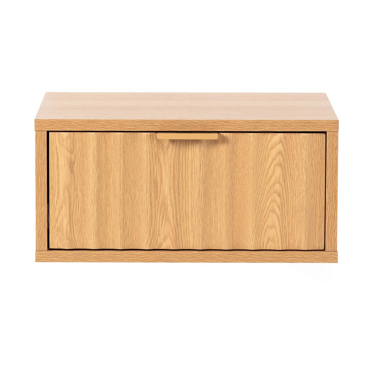 NACHTTISCH schwebende Lluvia Eichenfarbe - Honigeiche, Holzwerkstoff (40/19/35cm) - VS Venta-stock