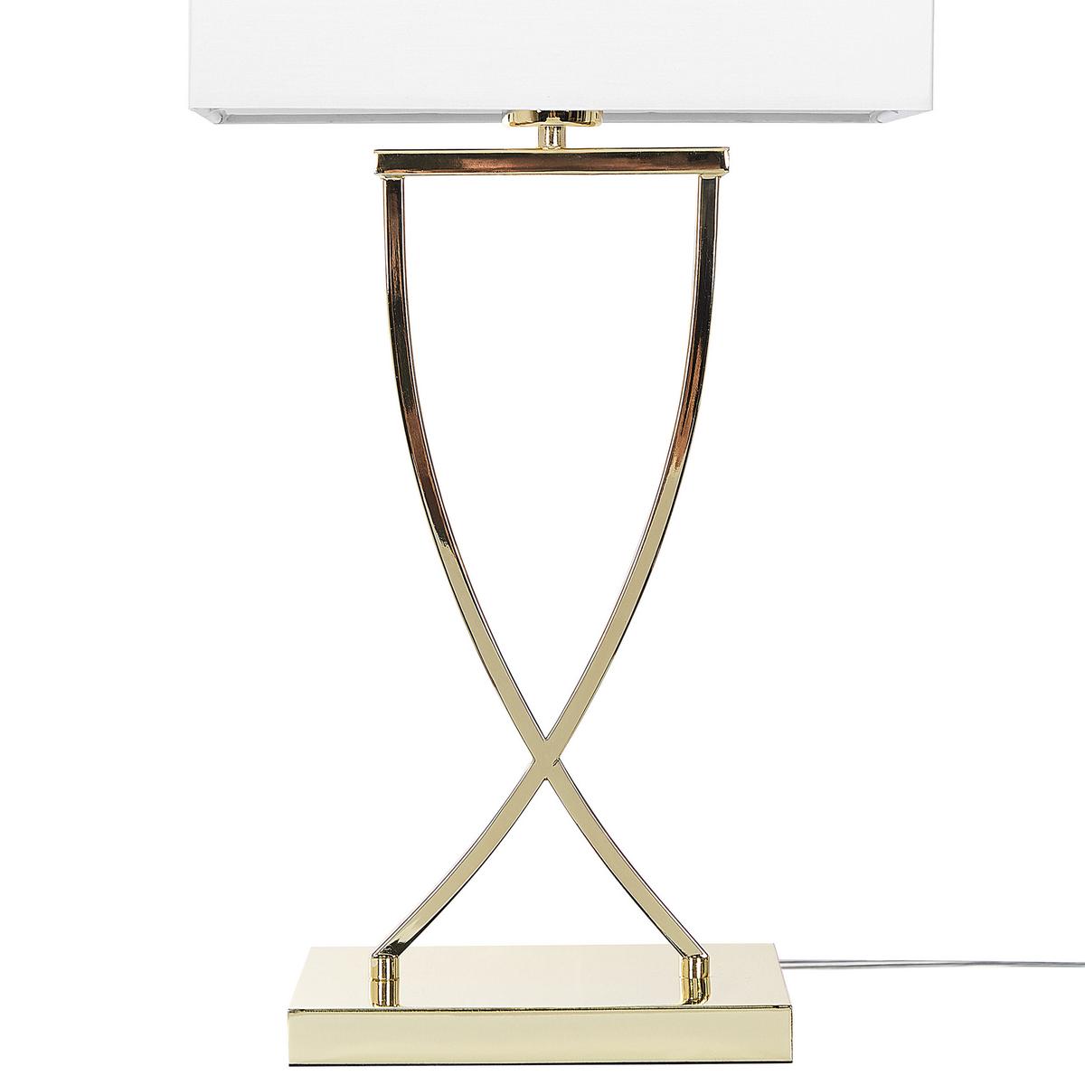 TISCHLAMPE Yasuni 20/32/62 cm - Weiß, Metall (20/32/62cm) - Beliani