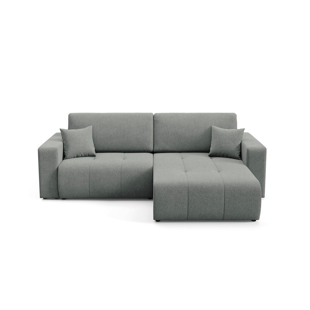 ECKSOFA Giulia 3 Sitzplätze Grau - Grau, Holz (244/149cm) - Petits-meubles