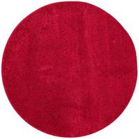 HOCHFLOR VELOURS TEPPICH MONA RUND - Rot, Textil (100/100cm) - Snapstyle