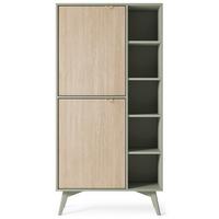 BÜCHERREGAL FORESTA 80x38x160 cm, Regal Kieferfarben - Fichtefarben/Eukalyptusholzfarben, Holzwerkstoff (80/160/38cm) - MASSENO