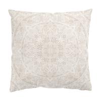 DEKOKISSEN Mandala Aquarell Ornament beige 50/50 cm - Beige, Textil (50/50/10cm) - Bilderwelten