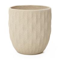 BLUMENTOPF apricotfarben, Ø 32 × H 34 cm - Weiß, Keramik (34cm)