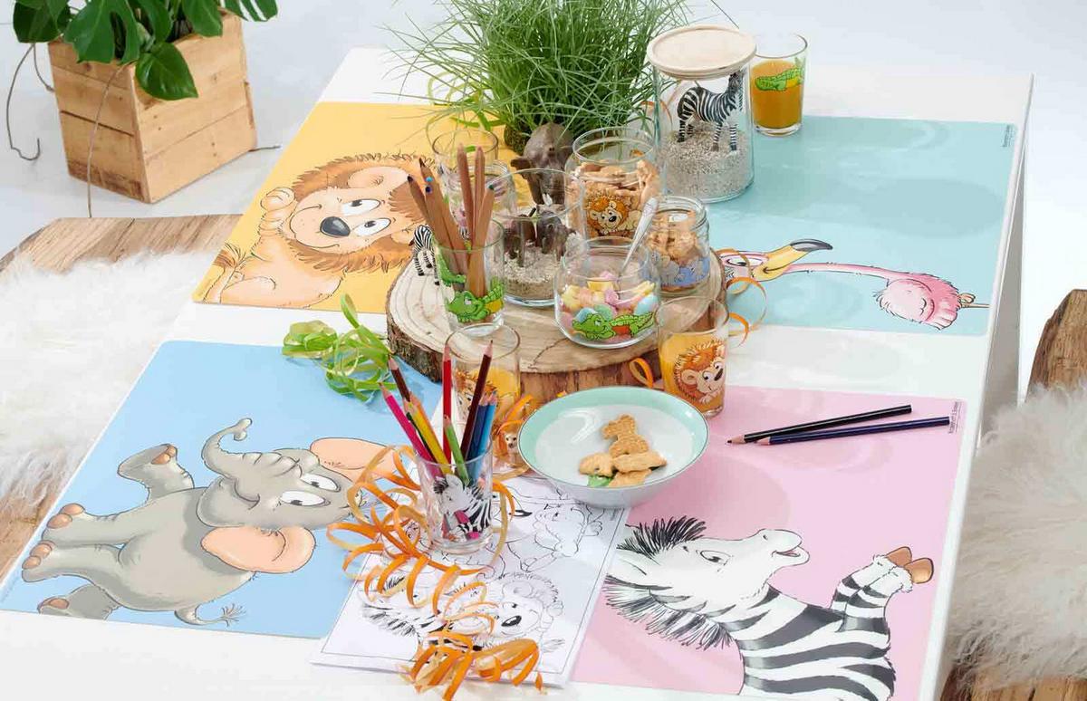 PLATZSET Happy Zoo Löwe 45 x 30 cm - Gelb, Kunststoff (45/30/2cm) - Ritzenhoff Breker