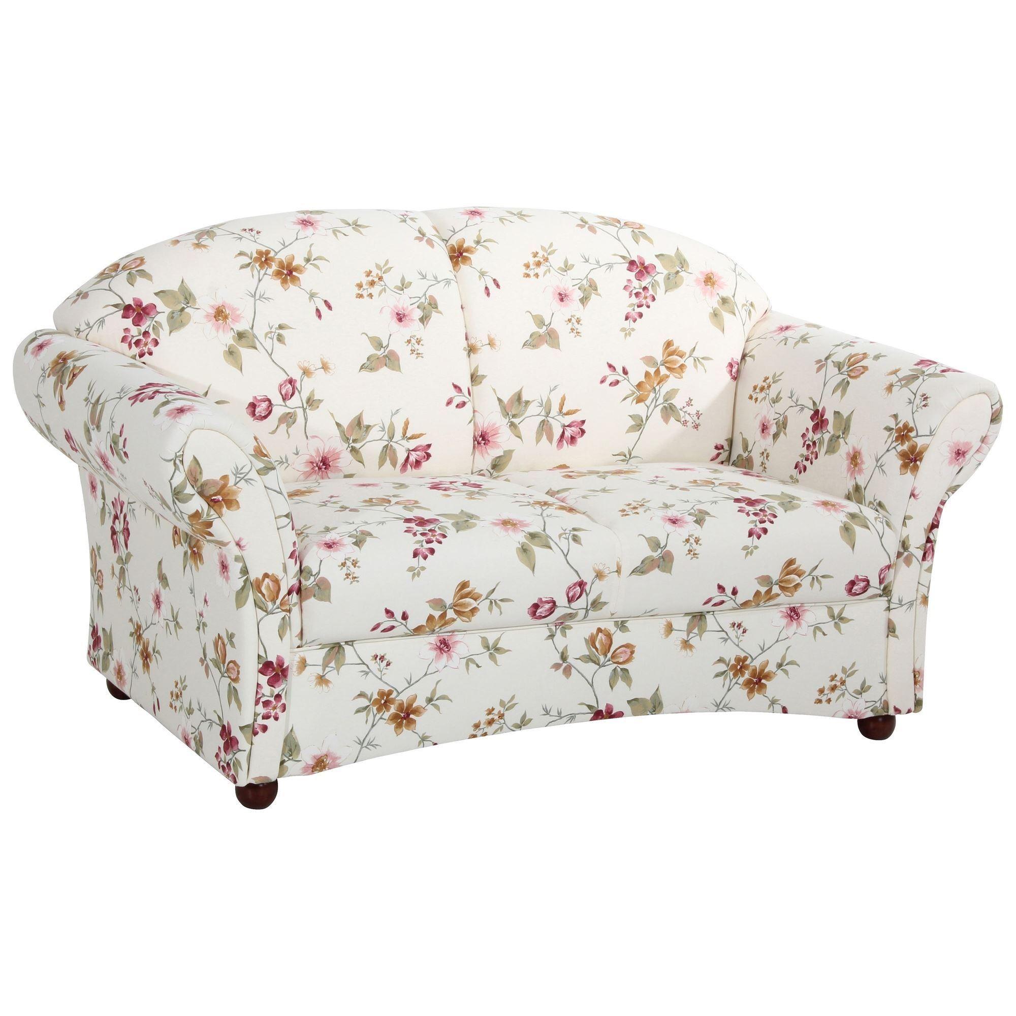 SOFA 2-Sitzer Kama Bezug Flachgewebe Buche nussbaum dunkel / weiß - Weiß, Kunststoff (151/85/81cm) - 58aufmkessel