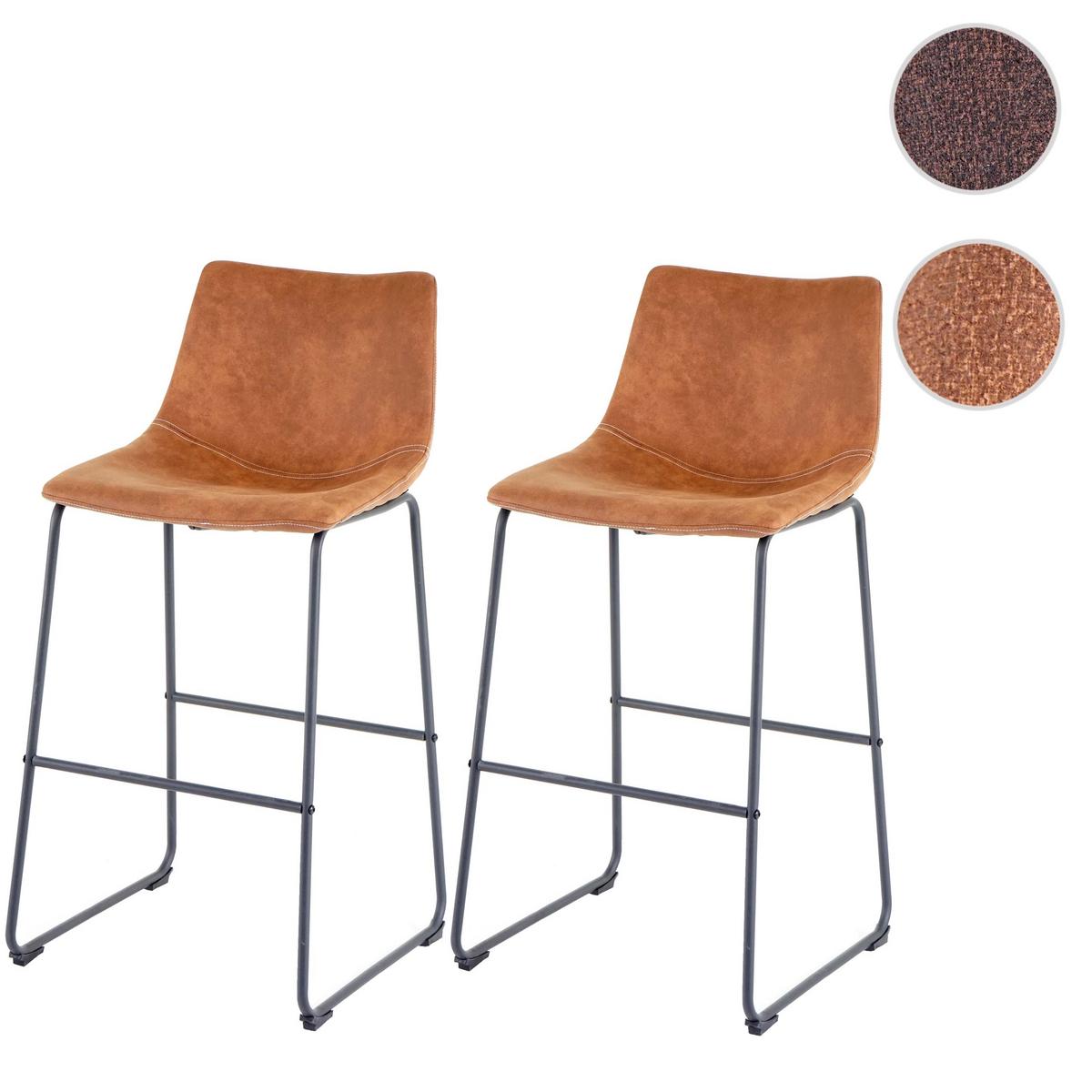 BARHOCKER Braun 2er-Set - Braun, Textil (51/100/54cm) - MCW