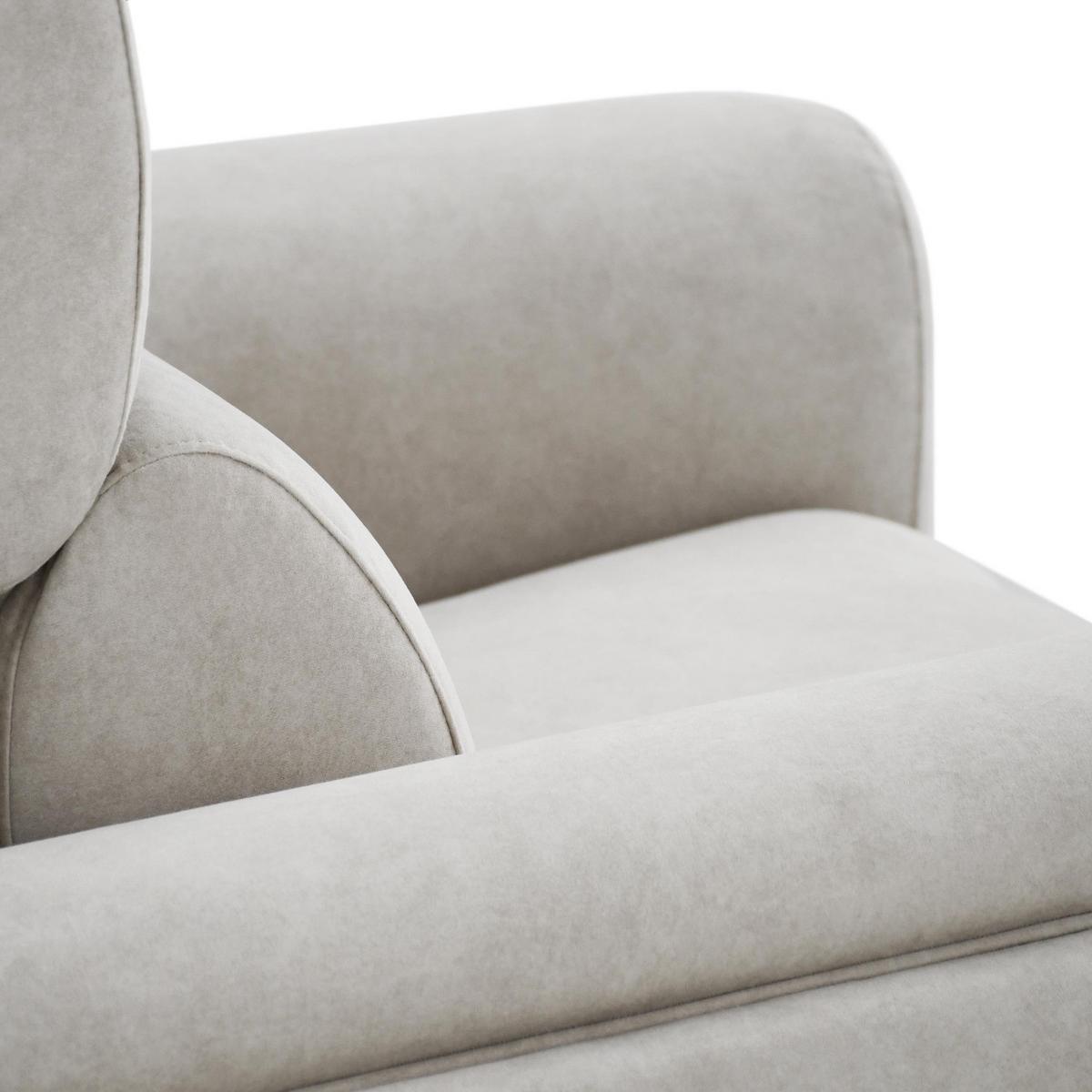 RELAXSESSEL Comfort, mit elektrischer Verstellung und verstellbarer Kopfstütze, Beige - Beige/Schwarz, Textil (103/97/102cm) - Beautysofa