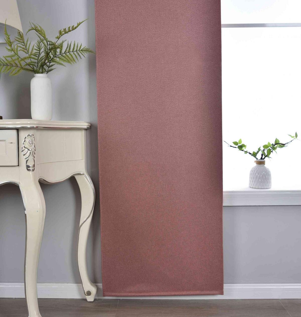 SCHIEBEVORHANG 2ER SET »München Dark« HxB 245x60 cm Altrosa - Altrosa, Textil (60/245cm) - Gardinenbox