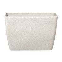 BLUMENTOPF hellbeige rechteckig 60/27/41 cm Baris - Beige, Stein (41cm) - Beliani