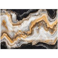 FOTOTAPETE Marmor Gold Schwarz Vlies Tapete Wohnzimmer Schlafzimmer 250x175 - Multicolor, Papier (250/175cm) - Wallarena