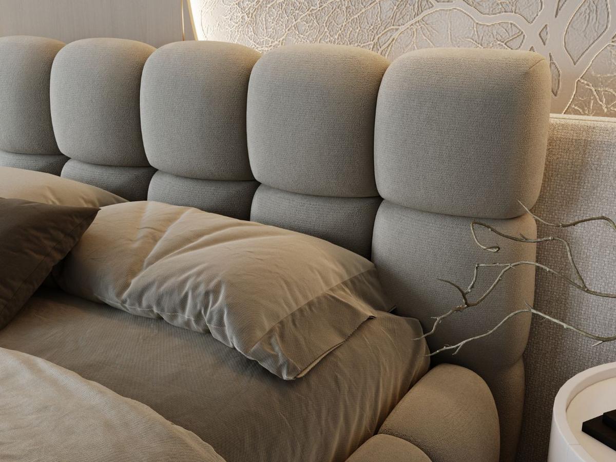 POLSTERBETT Modo 160x200 Grau - Grau, Textil (160/200cm) - Graingold