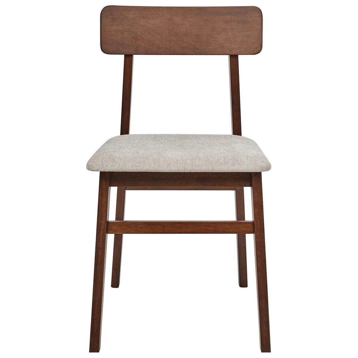 ESSZIMMERSTUHL 2er-Set Braun Stacy - Taupe/Braun, Holz (41/75/46cm) - Beliani