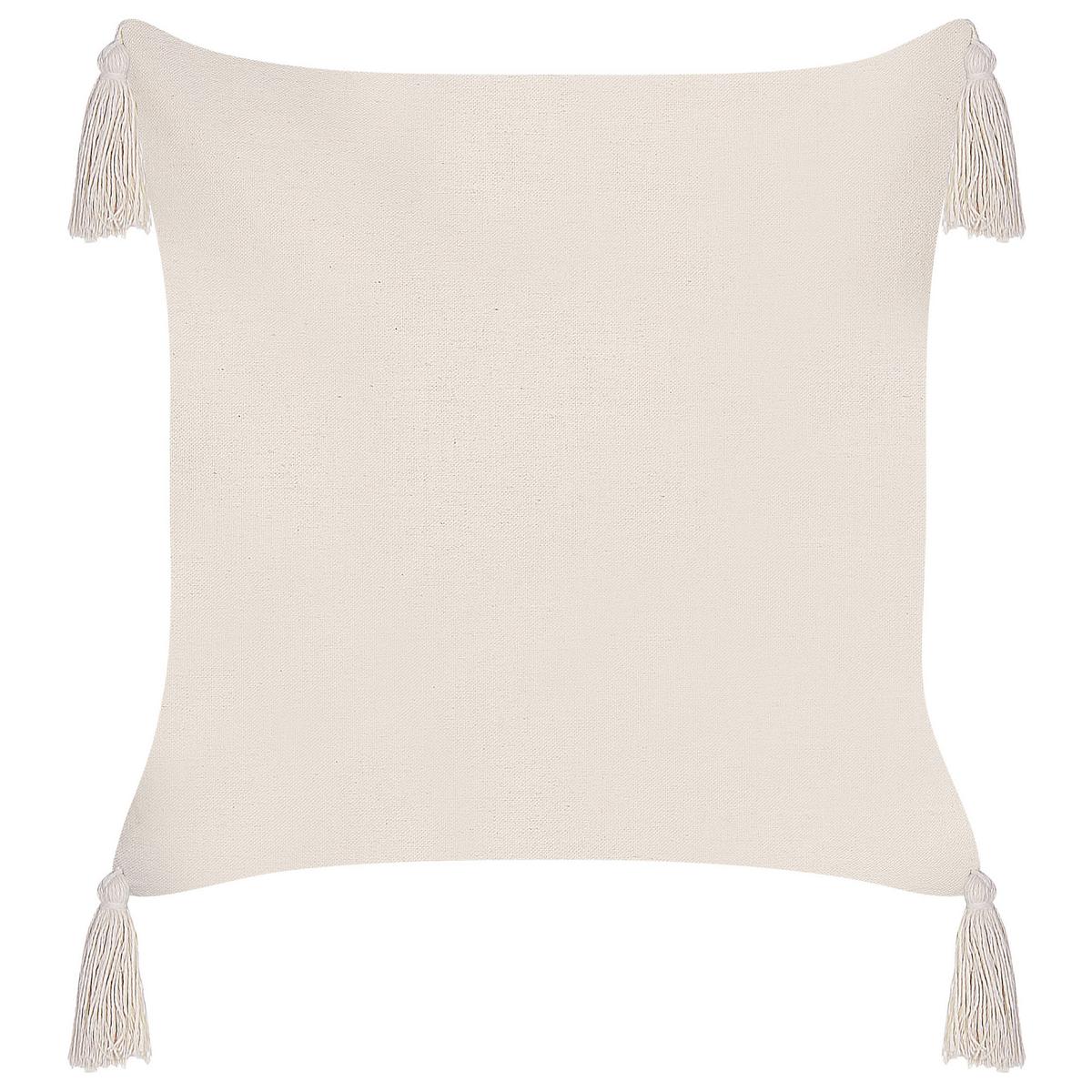DEKOKISSEN 2er-Set Hellbeige 42/42 cm Hakone - Beige, Textil (42/42cm) - Beliani