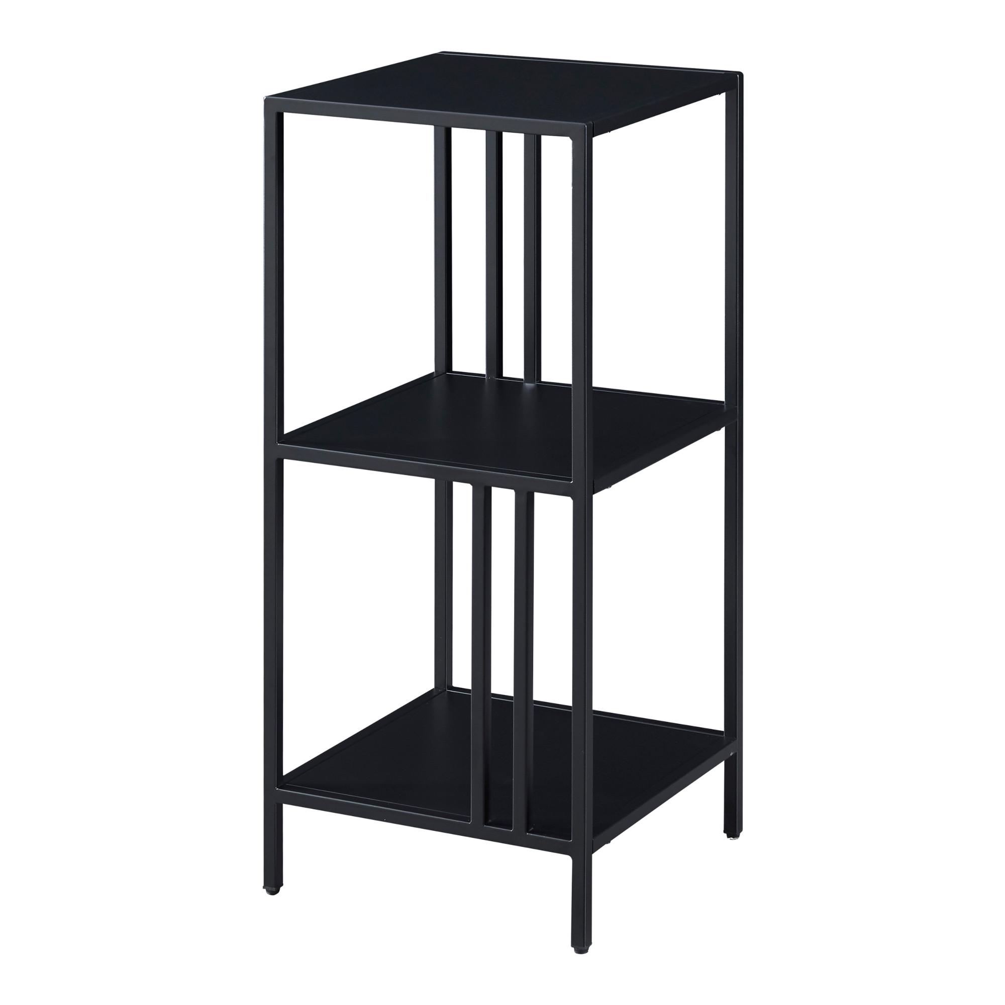 STANDREGAL Kumlinge - Schwarz, Metall (35/80/35cm) - [en.casa]