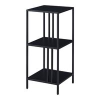 STANDREGAL Kumlinge - Schwarz, Metall (35/80/35cm) - [en.casa]