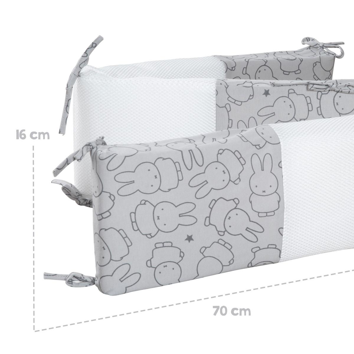 NESTCHEN Miffy Air PLUS 'safe asleep' - Grau, Textil (170/4cm) - Roba