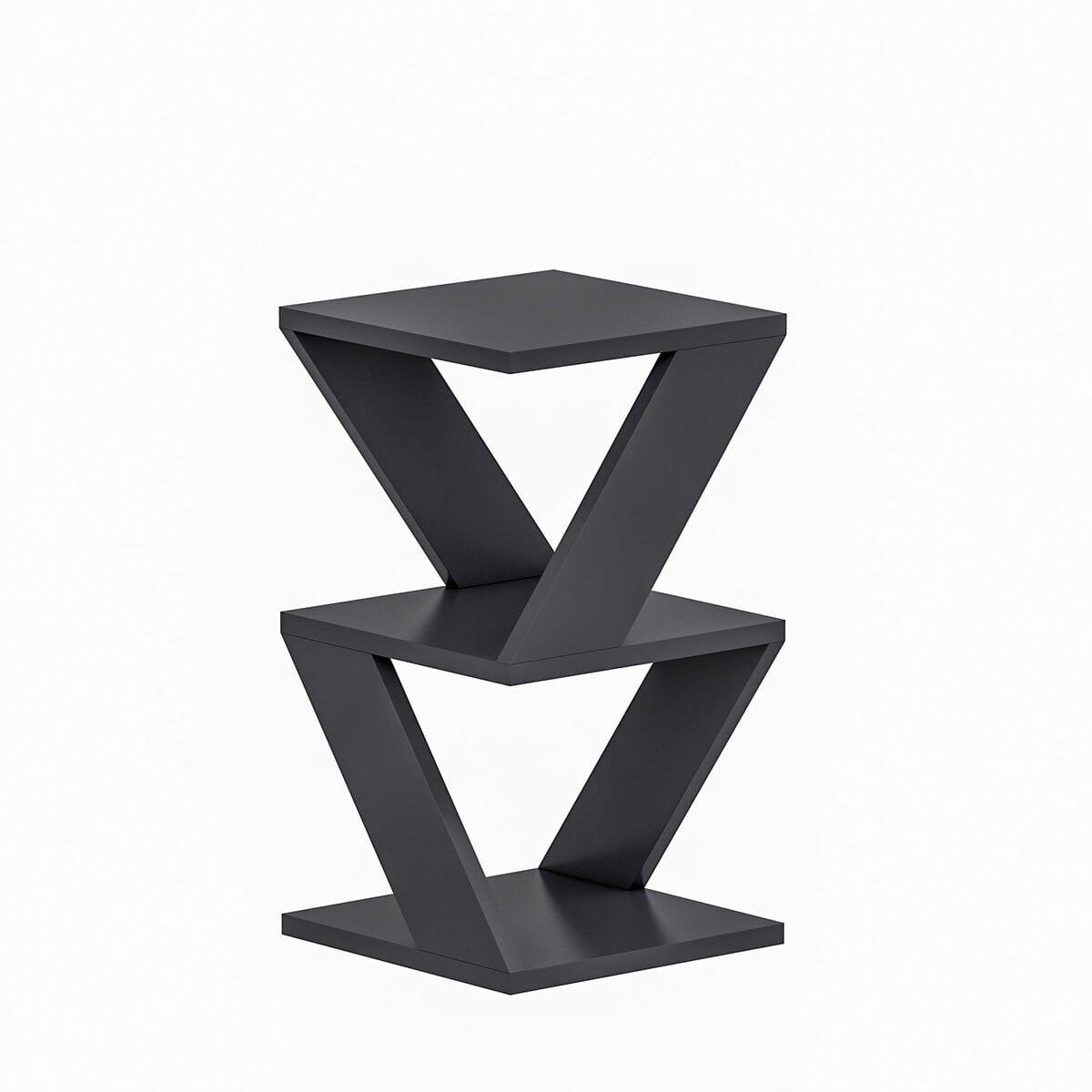 SOFAENDE 3 Ebenen - Albeni - 30/30/50 cm - Anthrazit, Holzwerkstoff (73.3/30/50cm) - Calicosy