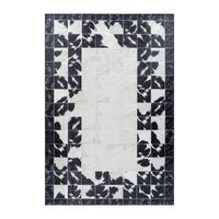TEPPICH Flachgewebe Waschbar PIZOL in Schwarz, im Patchwork-Stil, 200 x 290 cm - Schwarz, Textil (290/200cm) - KADIMA DESIGN
