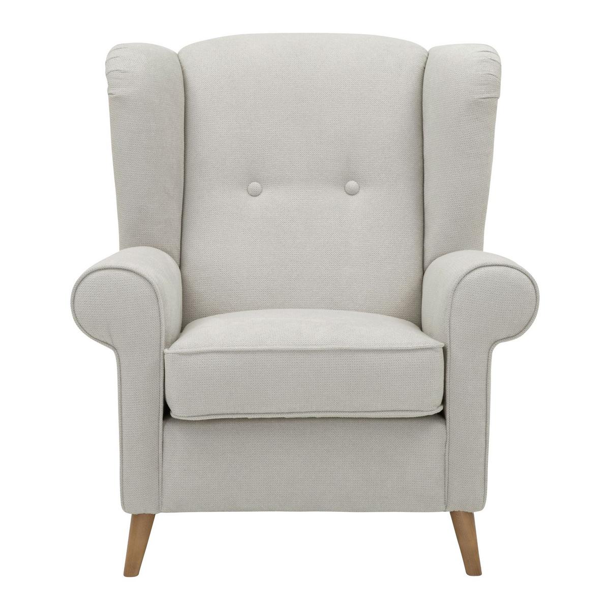 OHRENSESSEL Katrusha Flachgewebe silber - Silberfarben, Kunststoff (88/99/94cm) - 58aufmkessel