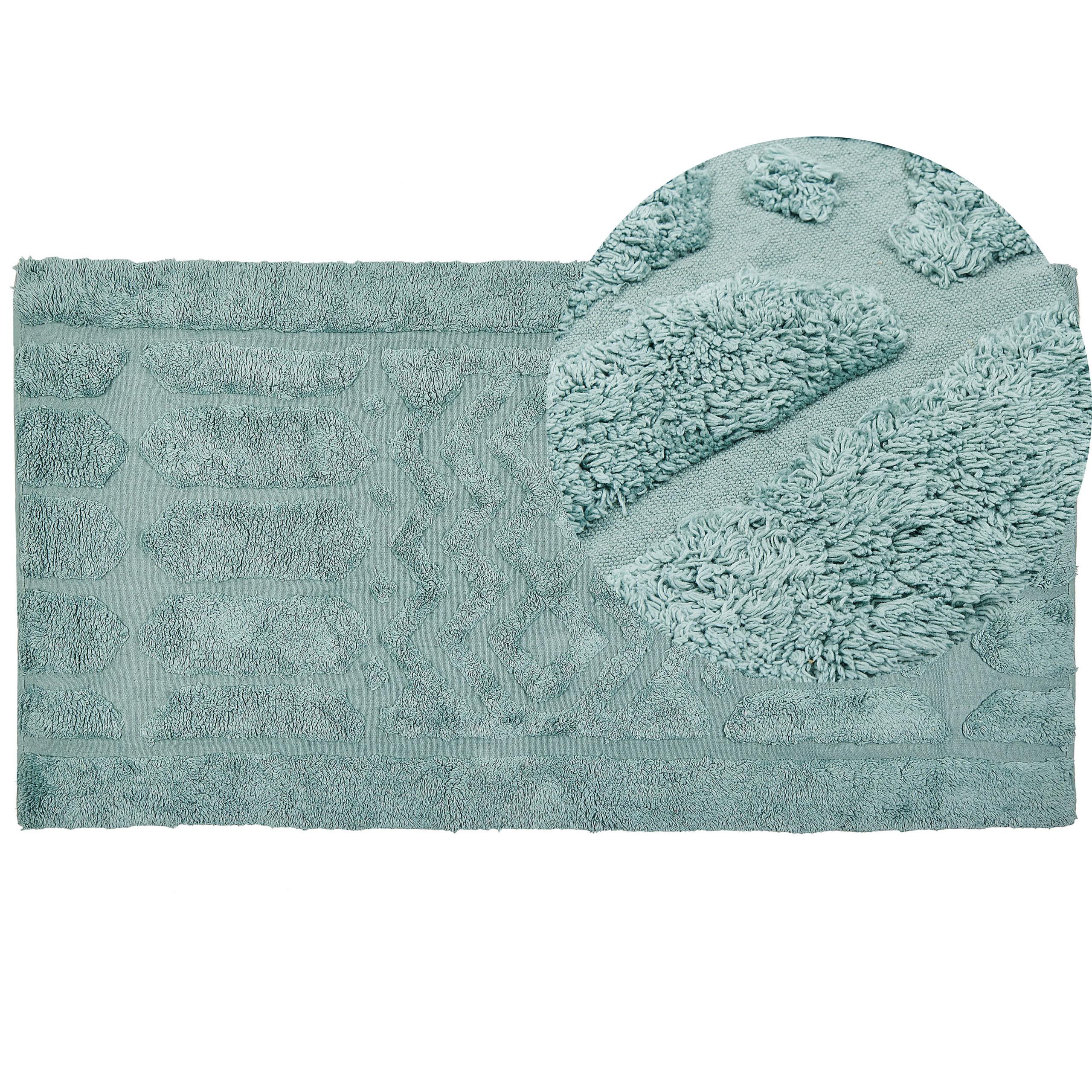 KURZFLOR-TEPPICH Sirnak 150/80 cm - Grün, Textil (80/150cm) - Beliani