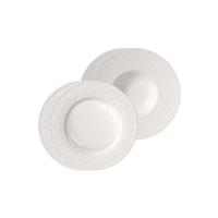 TELLER-SET Manufacture Ice weiß 4-tlg. - Weiß, Keramik (2/2/2cm) - Villeroy & Boch