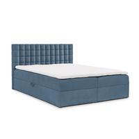 BOXBETT Toribo - Hellblau, Holzwerkstoff/Textil (200/200cm) - Fun Möbel
