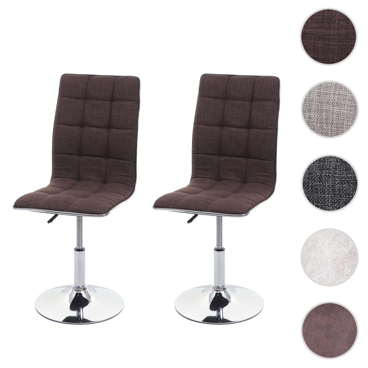 ESSZIMMERSTUHL Rehbraun 2er-Set - Hellbraun/Braun, Textil (43/103/54cm) - MCW