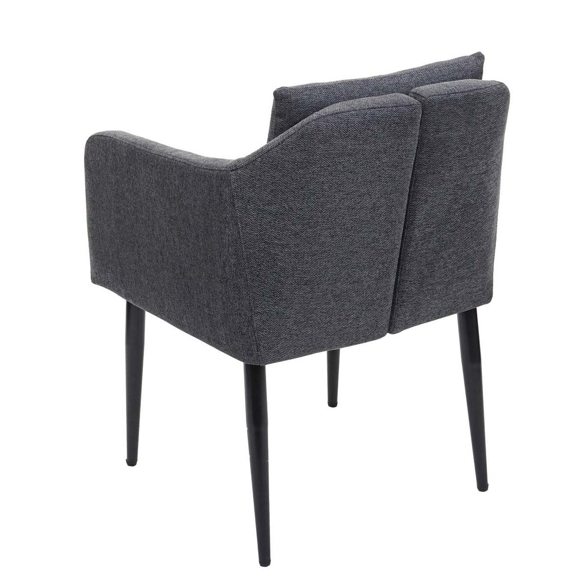 ESSZIMMERSTUHL Anthrazit 6er-Set - Dunkelgrau/Anthrazit, Textil (60/86/65cm) - MCW