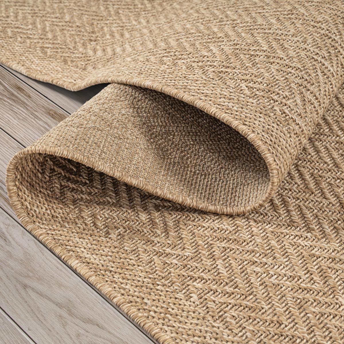 TEPPICHLÄUFER Geometrisch CORDEV Polypropylen Natur 80 x 250 cm - Beige, Textil (80/250cm) - KADIMA DESIGN