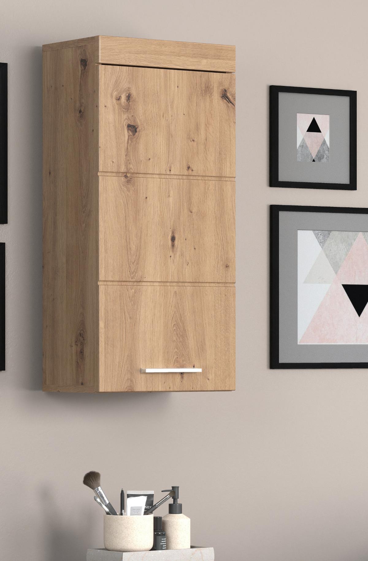 HÄNGESCHRANK Asteiche 37 x 77 cm, Badschrank hängend - Eichefarben, Holzwerkstoff/Kunststoff (37/77/23cm) - Top.Furn