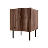 NACHTTISCHE-SET Tacos - Schwarz/Braun, Holzwerkstoff/Metall (45/53/41cm) - MIRJAN24