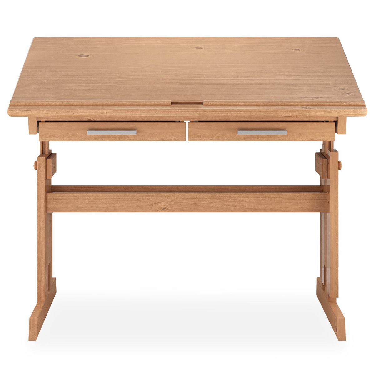 KINDERSCHREIBTISCH OLIVIA - Buchefarben, Holz (109/130/55cm) - IDIMEX