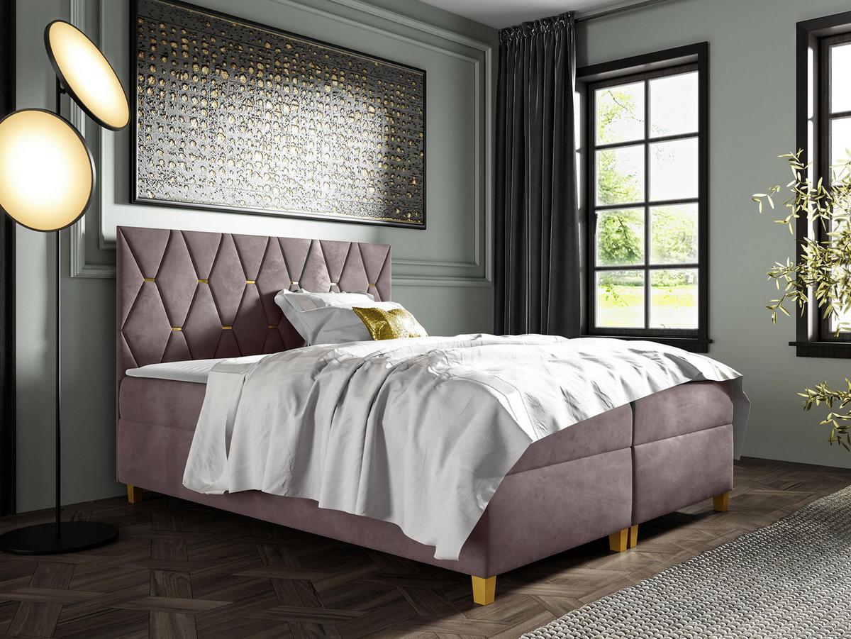 BOXBETT Inez - H3 - Violett, Holz (160/200cm) - MIRJAN24