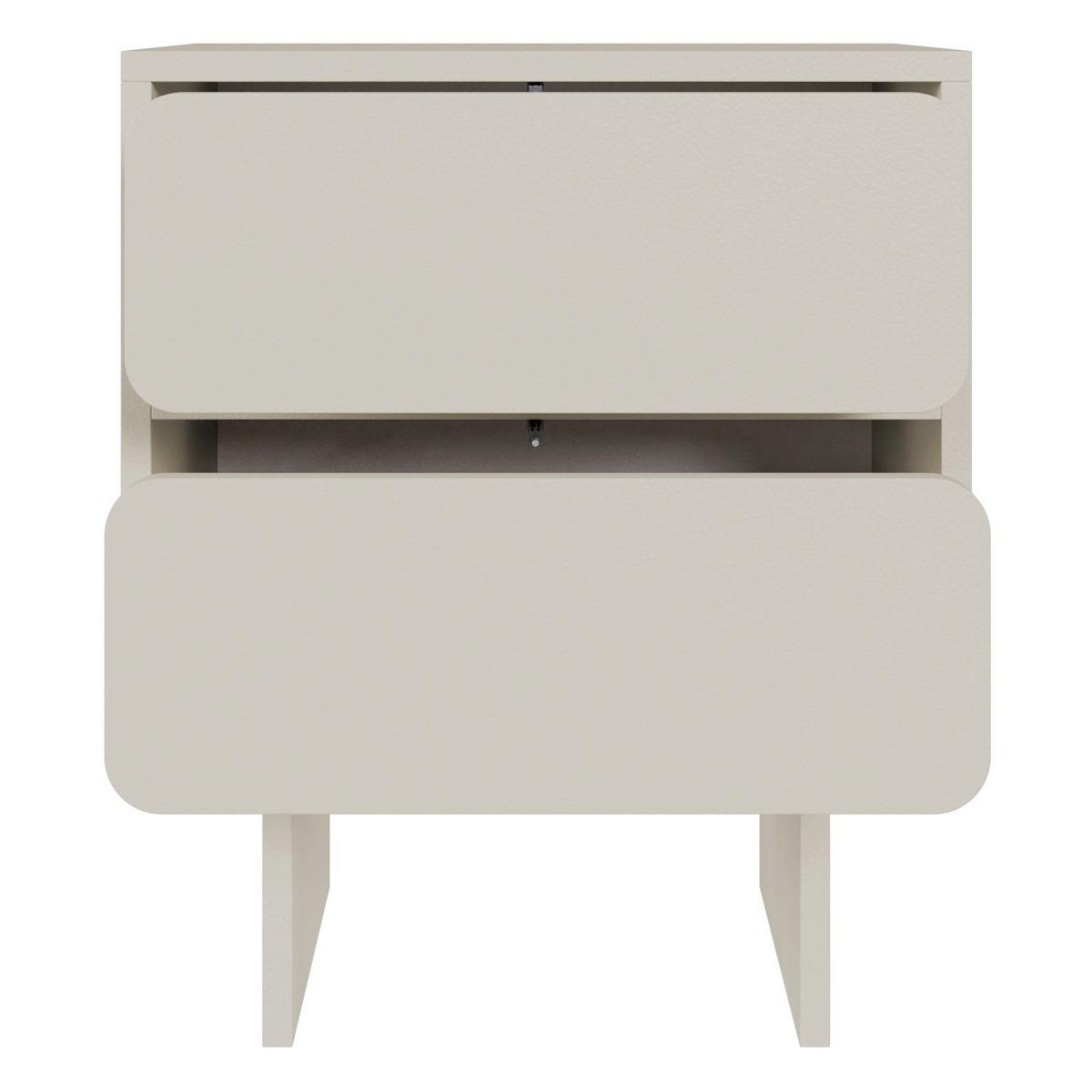 NACHTTISCH Wuwu Greige 50 cm - Taupe, Holzwerkstoff (49.6/56/35cm) - Selsey