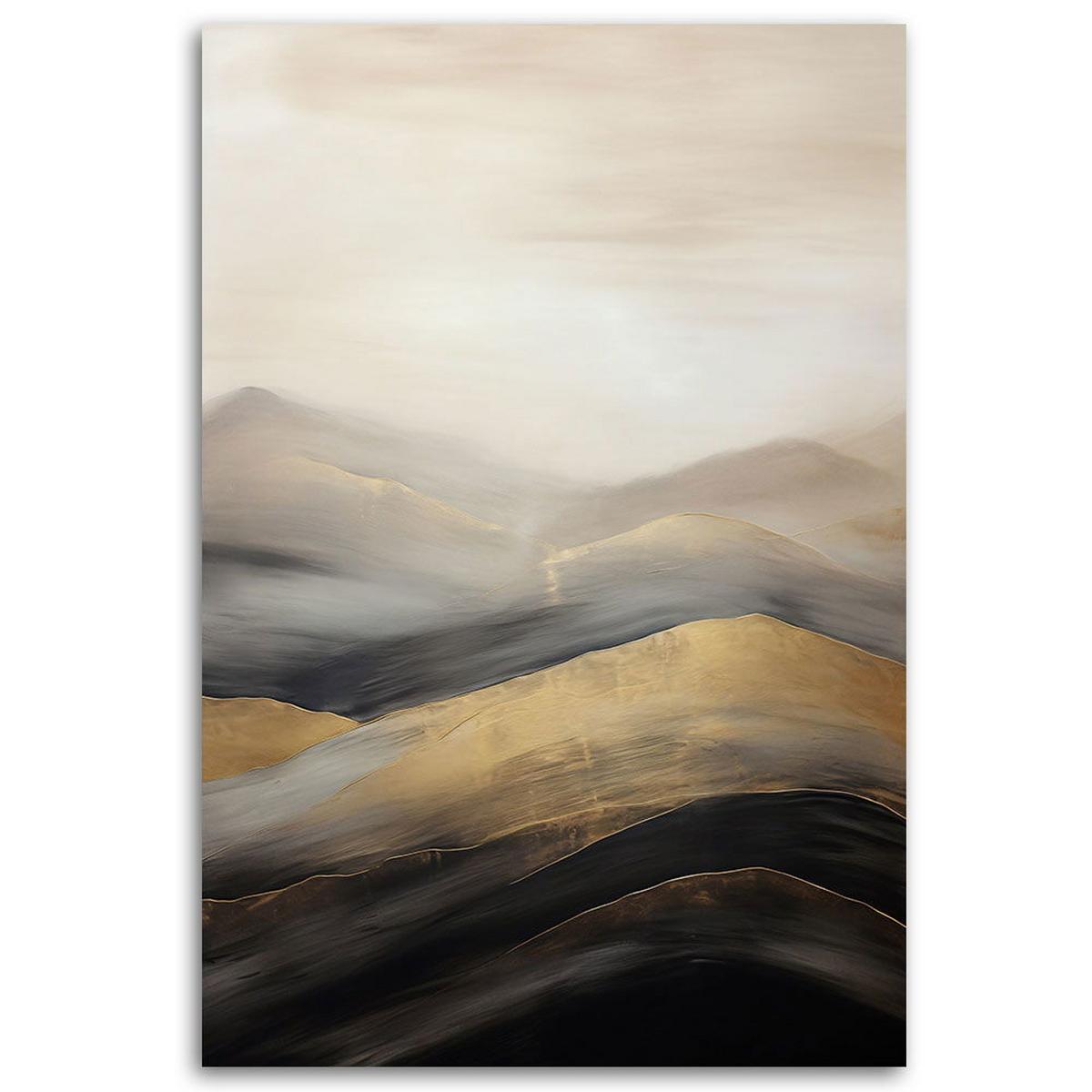 KUNSTDRUCK Gold 40/60 cm - Goldfarben, Textil (40/60cm) - KUNSTLOFT