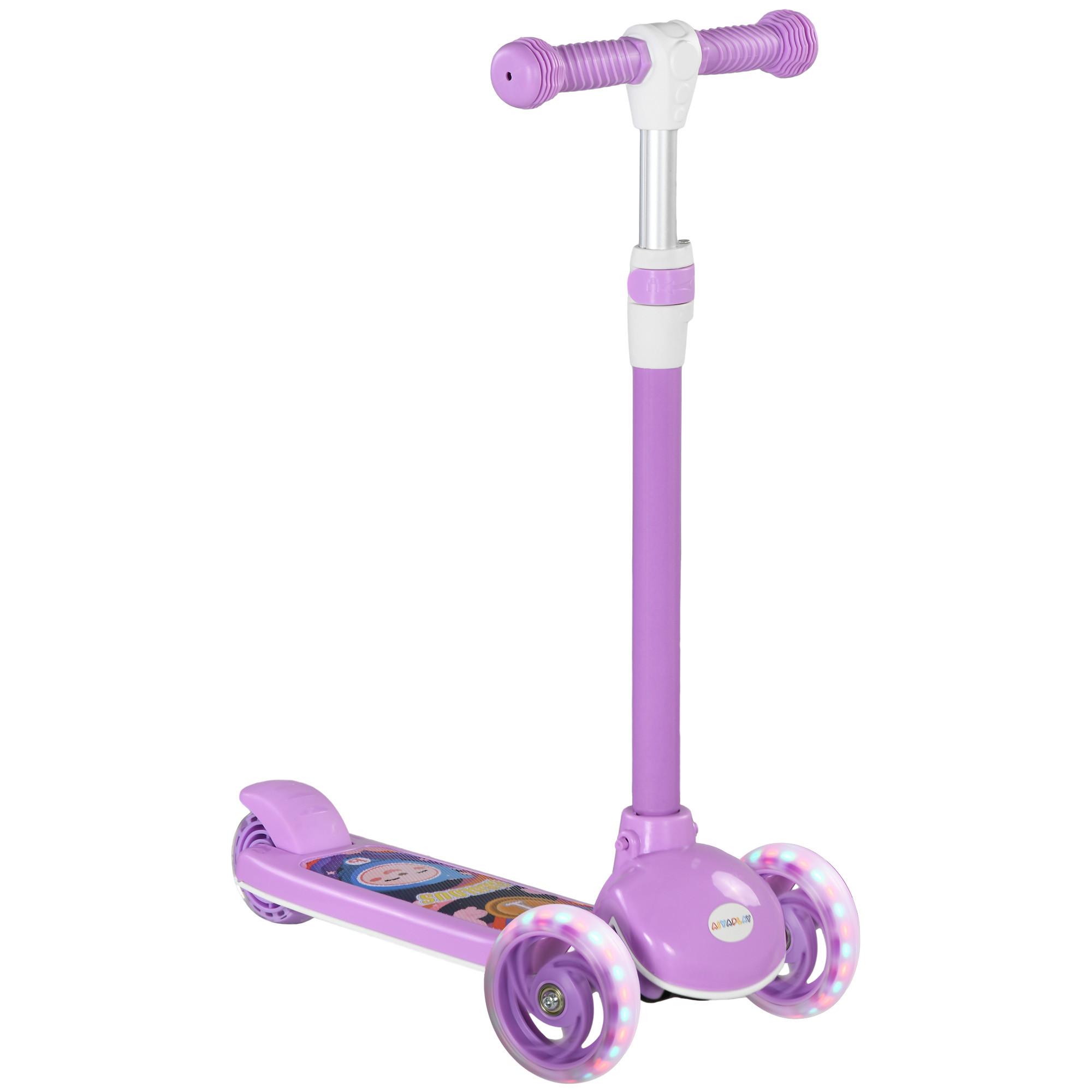 KINDERROLLER Kunststoff Stahl Violett - Violett, Kunststoff (52/29/76cm) - AIYAPLAY